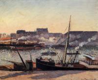Pissarro, Camille - The Docks, Rouen, Afternoon